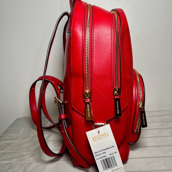 Michael Kors Vibrant Red Backpack - Picture 5 of 11